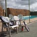 the tennis court